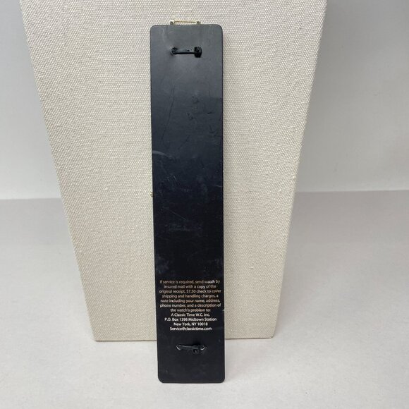 New York & Co Gold-Tone Watch Embellished Face Links Quartz Analog - Picture 8 of 8